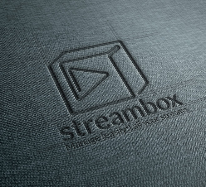 logo Streambox deboss