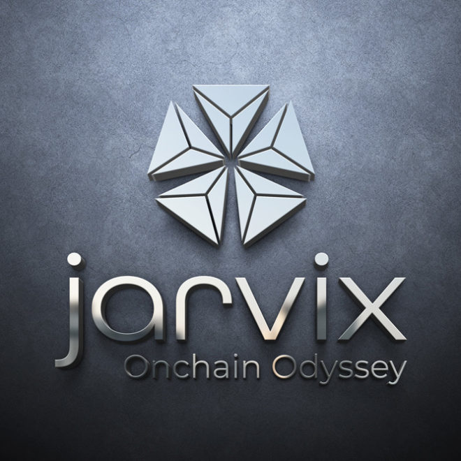 Jarvix : logo mockup enseigne métallisée